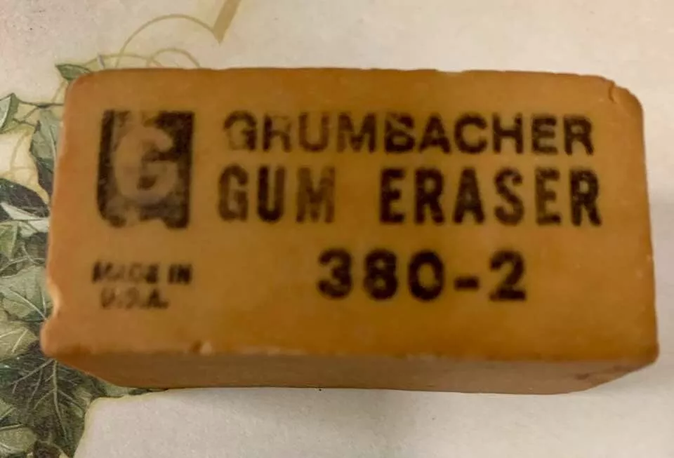 VINTAGE - Grumbacher ART Gum Eraser 380-2 Made In U.S.A - VINTAGE GREAT  SHAPE