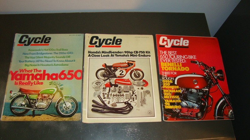 LOT OF 19 CYCLE MAGAZINES 1970 1971 1972 1973