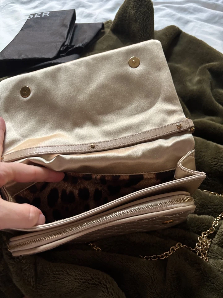 Cartera de seda Dolce & Gabbana interior de leopardo Foto 2 de 2