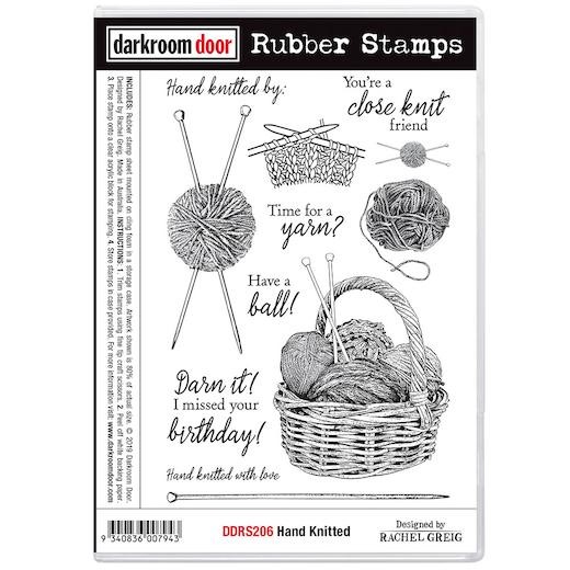 Darkroom Door Cling Rubber Stamps Set - DDRS206 Hand Knitted