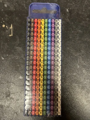 HellermannTyton Cable Markers, 2.8 to 3.8mm Cable Diameter 561-02100 WIC2-0-9-CC