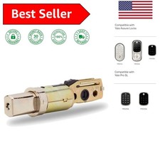 Nickel Drive-In Deadbolt Latch - Easy Installation, Fits 2-3/8" to 2-3/4" Doors