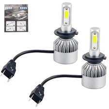 2x H7 Led Headlight Bulbs Lamps Flashlight Xenon Halogen 80w 8000lm 2x H7 Led Headlight Bulbs Lamps Flashlight Xenon Halogen 80w 8000lm