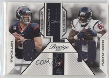 2011 Prestige Connections Materials /250 Andre Johnson Matt Schaub #12 HOF 0v1