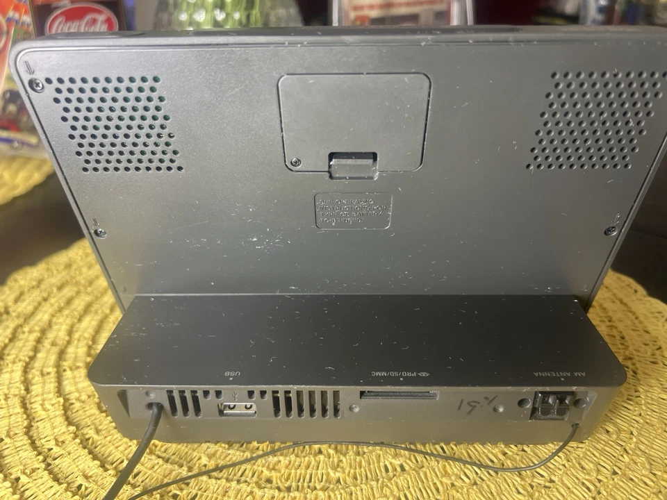 Sony Dream Machine Reloj Radio iPod/iPhone Base USB/Memoria Excelente Estado Foto 4 de 4