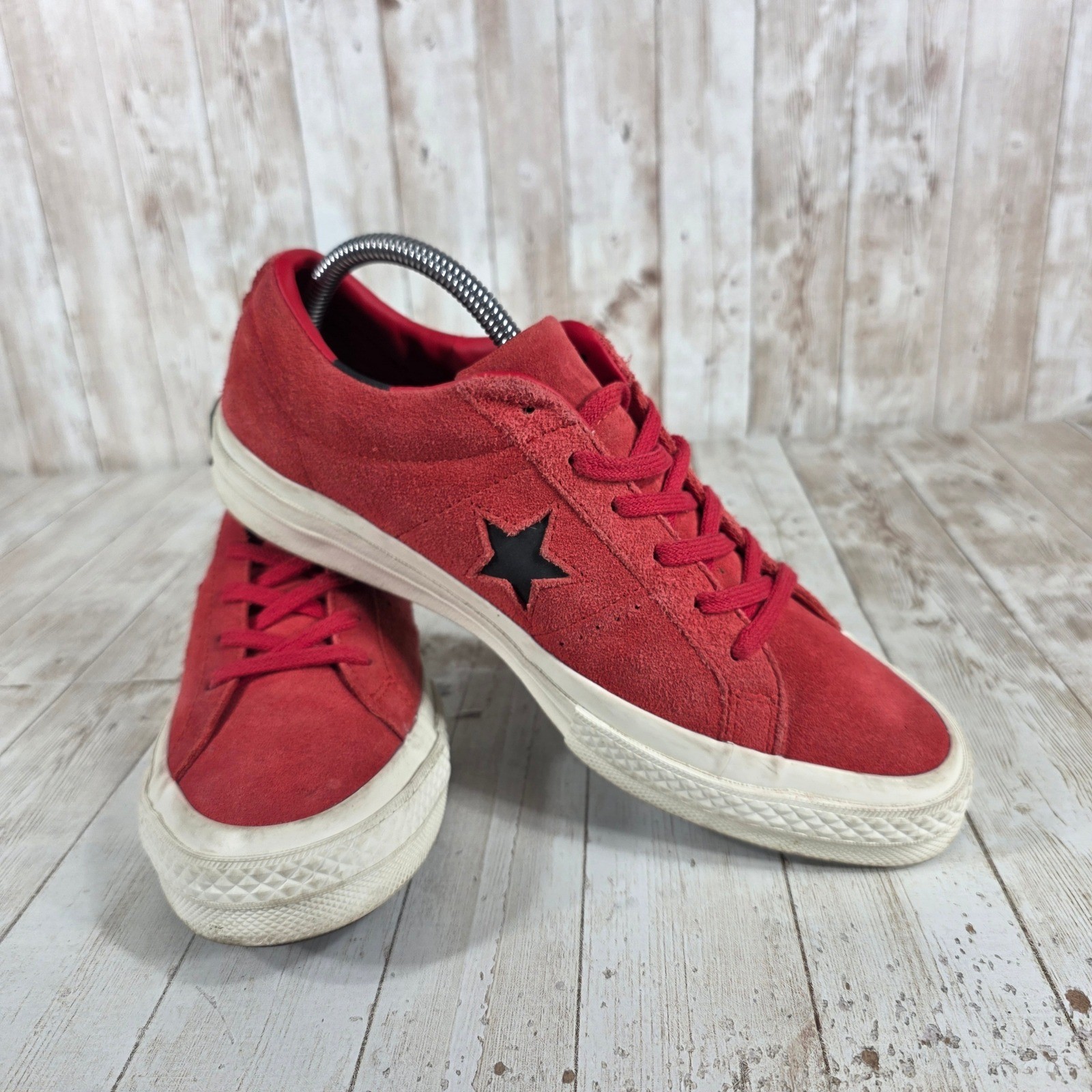 Converse One Star Suede Red Low Top Sneakers Women's Size 7 US 9 UK 40 EUR thumbnail 6