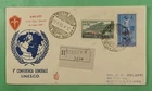 DR WHO 1950 ITALY AMT-FTT TRIESTE OVPT FDC UNESCO COMBO R52635