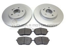 Front 2 Brake Discs & Pads For Mercedes CLA200 CLA220 (Check Disc Size 305mm)