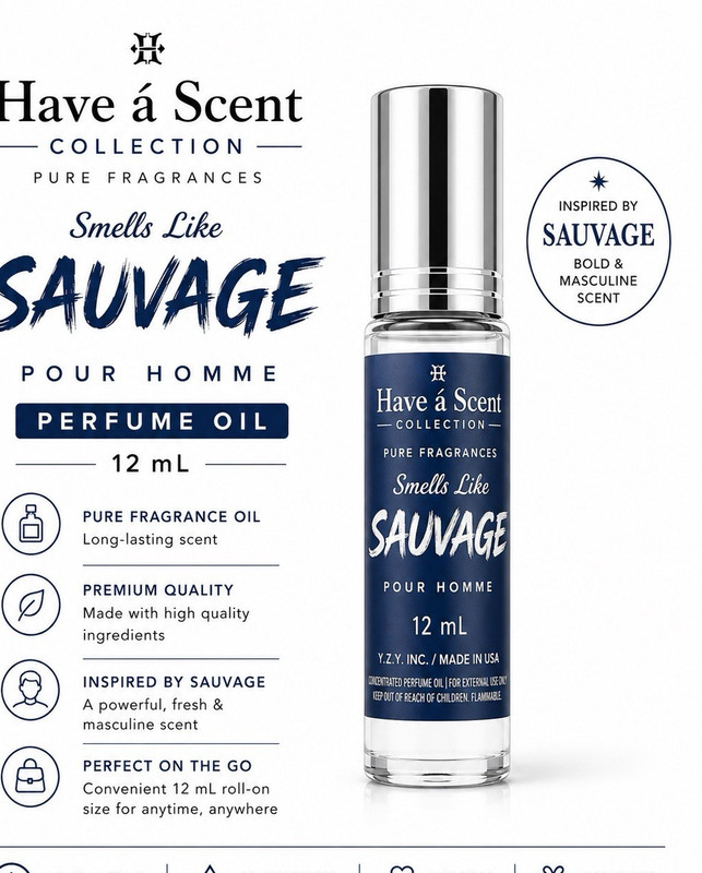Sauvage Perfume Oil Roll-On, 12 mL