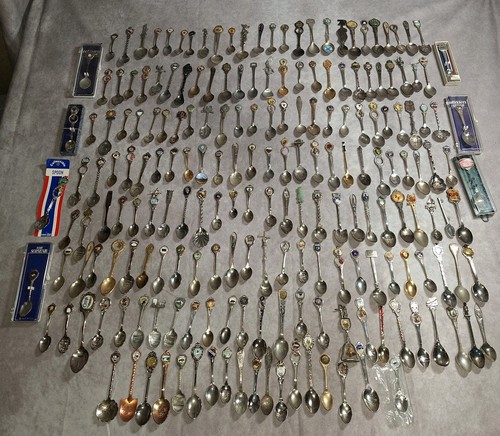 Lot of 200 Souvenir Collector Spoons - Disney - States - International - Extras