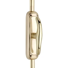 Signature Ironmongery Elegant Door Brass Cremone Bolt Unlacquered Brass Polished