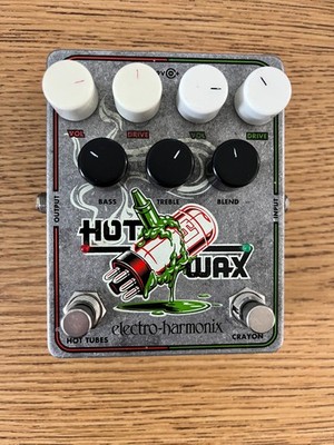 Used Electro-Harmonix EHX Hot Wax Hot Tubes Crayon Dual Overdrive Effect Pedal