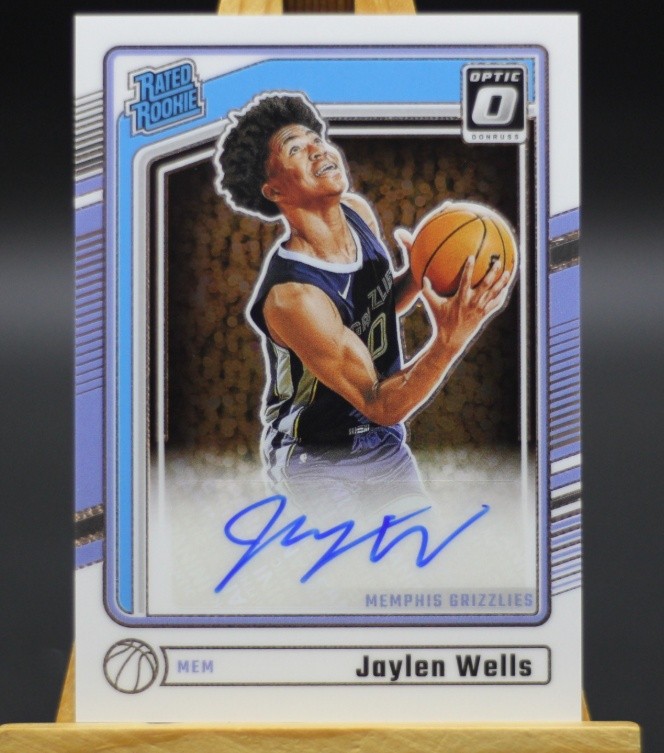 Jaylen Wells 2024-25 Panini Donruss Optic RC Rated Rookie Auto #327