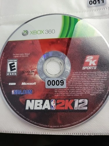 NBA 2K12 Microsoft Xbox 360- Disc only NO USPS TRACKING