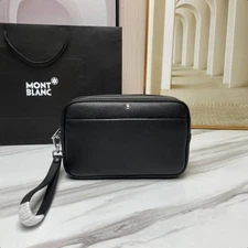 New MB Exquisite Men Black Leather Handbag Bag Top Quality Fashion #342 US