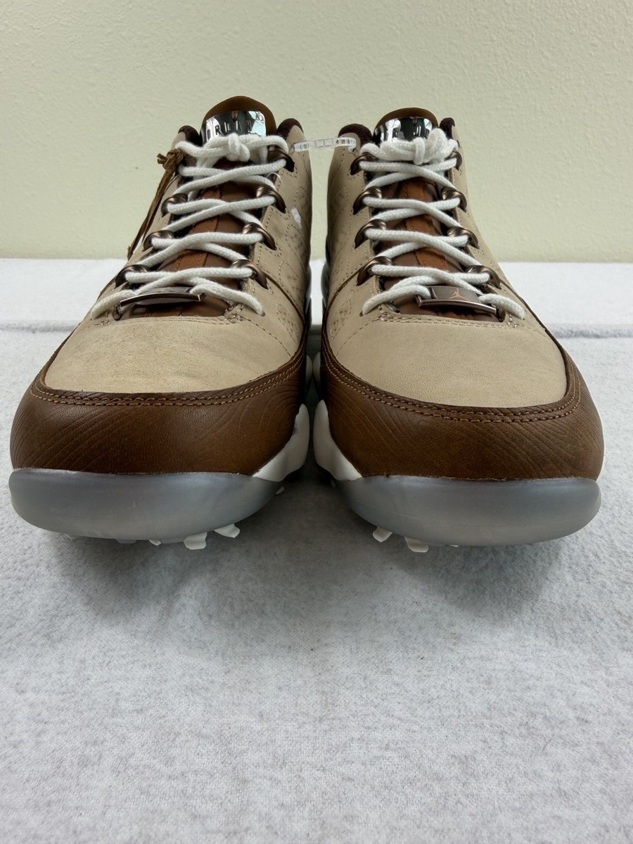 Nike Air Jordan 9 G Golf Masters 2024 Wood Woodgrain Shoes 