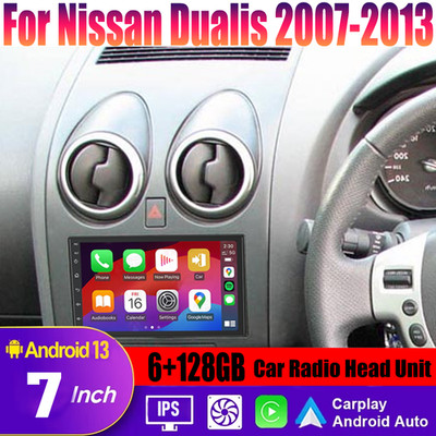 Wireless Carplay & Android Auto Head Unit Kit Radio For Nissan Dualis 2007-2013