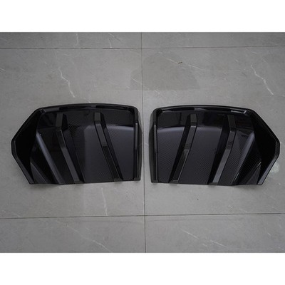 Carbon Fiber Look Fits Chevy Corvette C7 14-19 Rear Bumper Diffuser Splitters