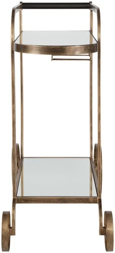 Uttermost 50016 Carrinho 38"W Metal Bar Cart - Brass - Picture 3 of 6