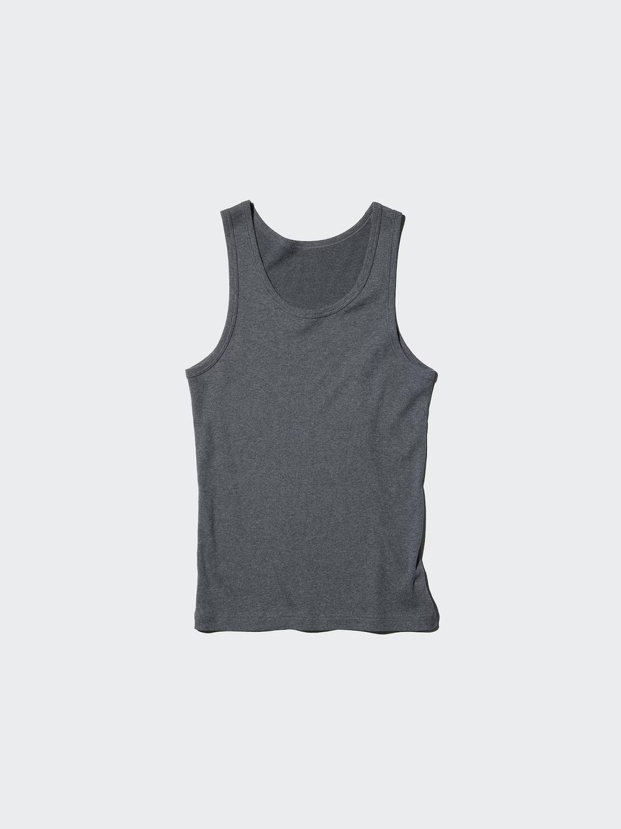 UNIQLO DRY Color Ribbed Tank Top Japan NEW View 2