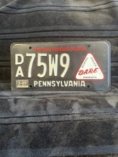 Pennsylvania Dare License Plate Specialty D.A.R.E. Plate