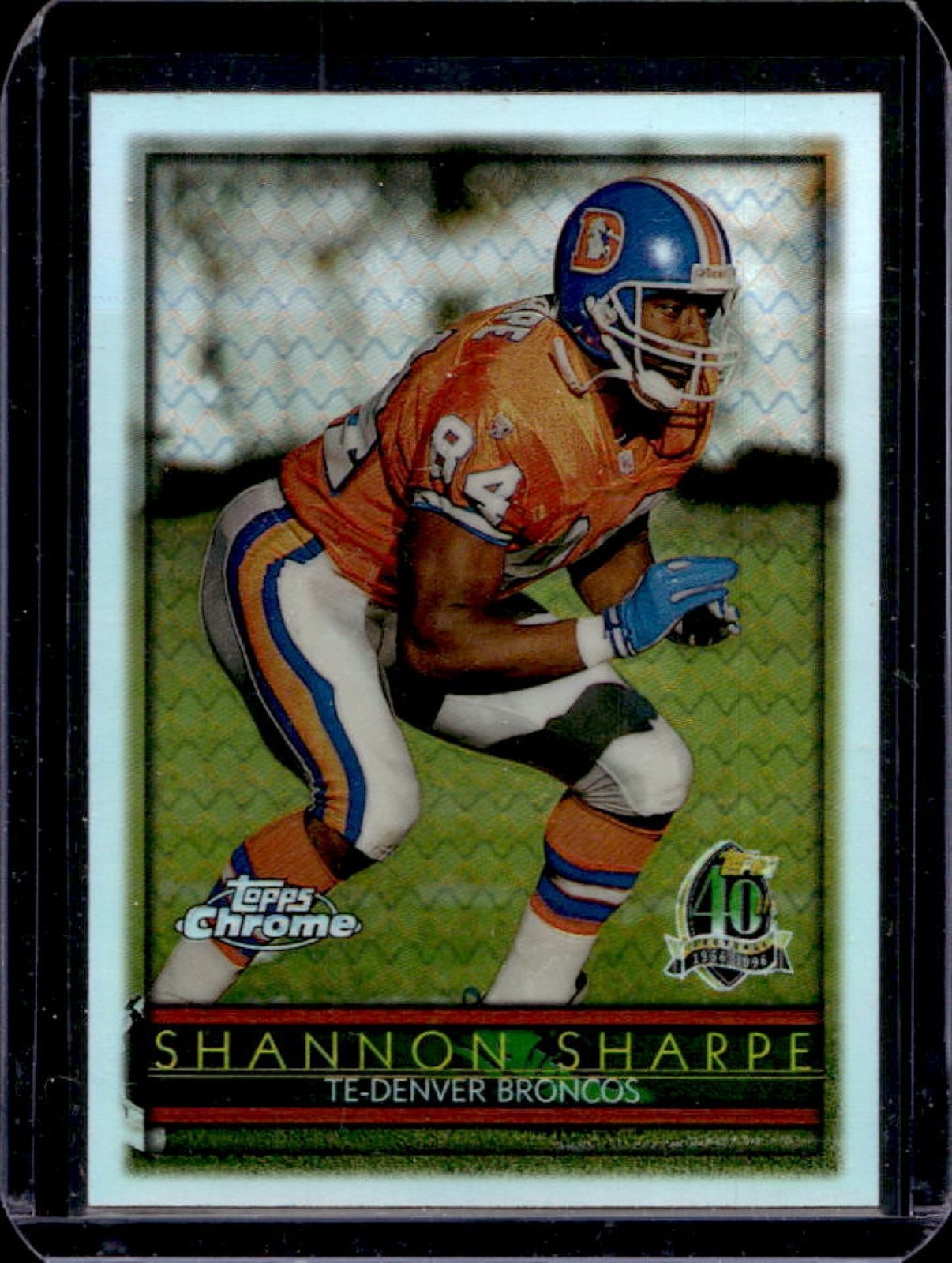 1996 Topps Chrome Shannon Sharpe Refractor #38 Broncos