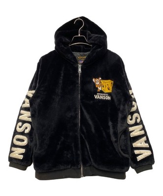 VANSON/Tom and Jerry (Tom and Jerry) Boa Jacket/ Black/ Size: L