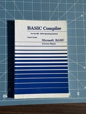 Microsoft BASIC Compiler for the MS-DOS Operating System User's Guide