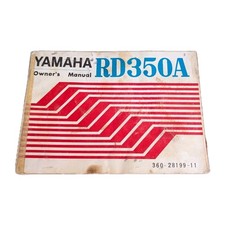 1973 Yamaha RD350 MOTORCYCLE ORIGINAL OWNERS MANUAL RD350A OEM