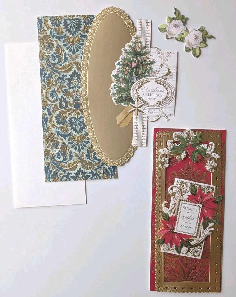 Anna Griffin Christmas Slimline Cardmaking Set - approx. 100 pieces inc. 8 Cards - Image 2 of 4
