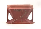 Roseville Pottery Futura Vase, 2 Pole Pink Pillow Vase, Shape 85-4"