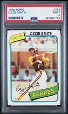 1980 Topps Baseball #393 Ozzie Smith PSA 9