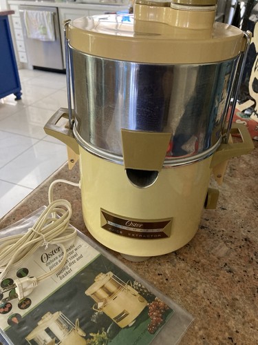 Vintage ‘70s Oster Deluxe Automatic Juice Extractor All Metal W/Original Guide - Picture 7 of 7