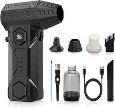 Compressed Air Duster with Vacuum, 180000RPM - Black