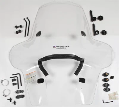 Parabrisas National Cycle Plexifairing 3 - 22 pulgadas H x 32 3/4 pulgadas. W motocicleta Foto 2 de 4