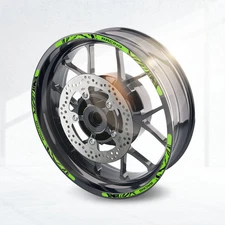 Green 17'' Rim Wheel Sticker Decal Strip Tape W01B For STREET TRIPLE 765 / R