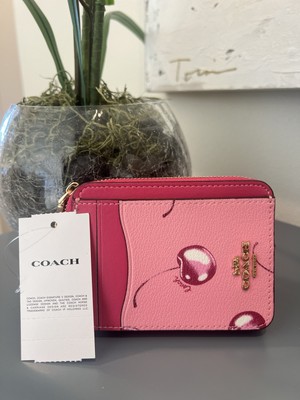 【新品未使用】COACHコーチ★ポーチ★ダブルジップカードケース★ピンク Coach Zip Card Case | eBay