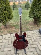 Vintage Harmony Hea-200 Semi Hollowbody Electric Guitar For Parts Repair