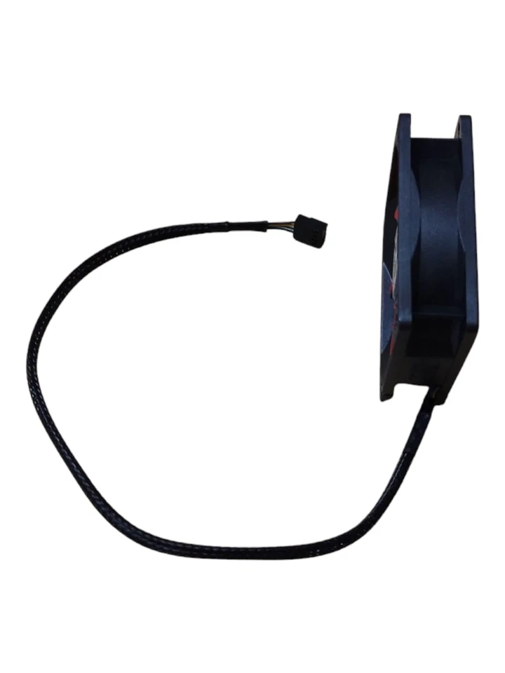 6x Xilence XPF80.R.PWM 80mm PWM Gehäuselüfter, 4PIN, rot/schwarz - Bild 3 von 4