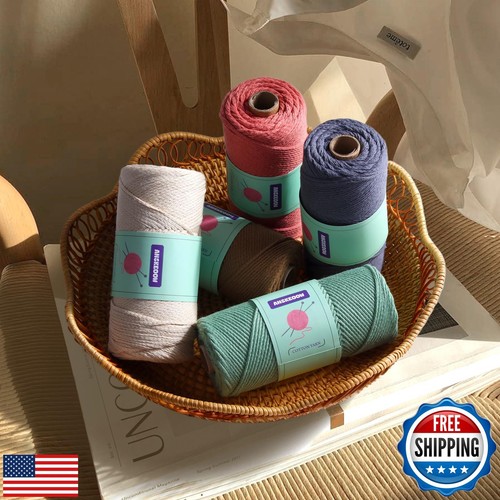 Cotton Yarn for Crocheting,Soft Crochet Yarn for Beginner,Baby Blanket Yarn w - Picture 2 of 5