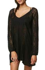 O'Neill Women's Black Kasia Cover-up Dress Medium