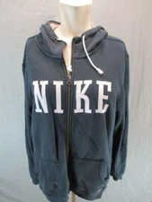 Nike Size M Mens Navy Athletic Long Sleeve Performance Full Zip Hoodie GR6274