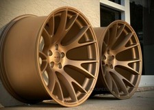 Matte Bronze Hellcat Wheels 20x11 Set Deep Concave Dodge Challenger Widebody Matte Bronze Hellcat Wheels 20x11 Set Deep Concave Dodge Challenger Widebody