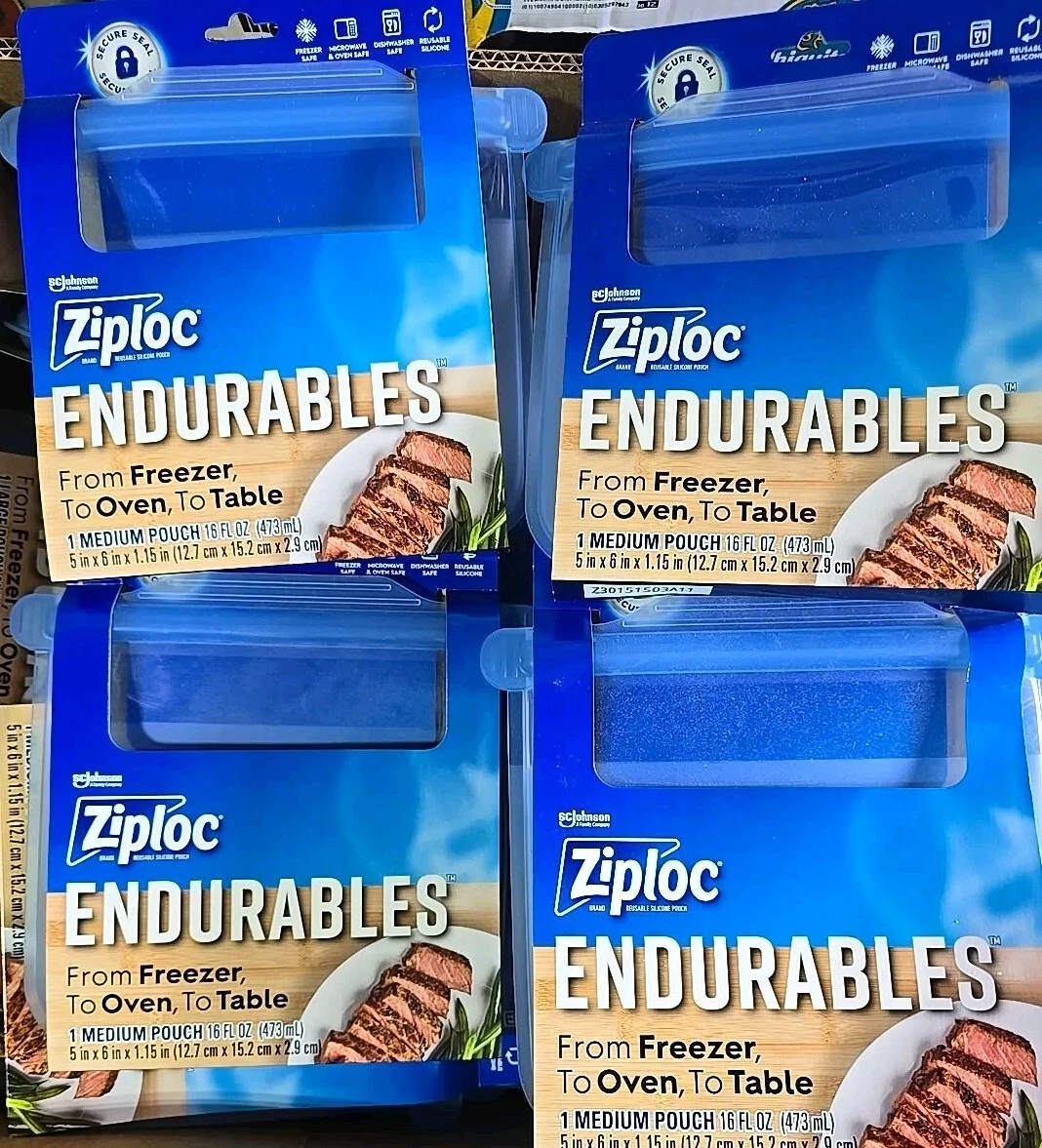 Ziploc Endurables 5 Medium Reusable Silicone