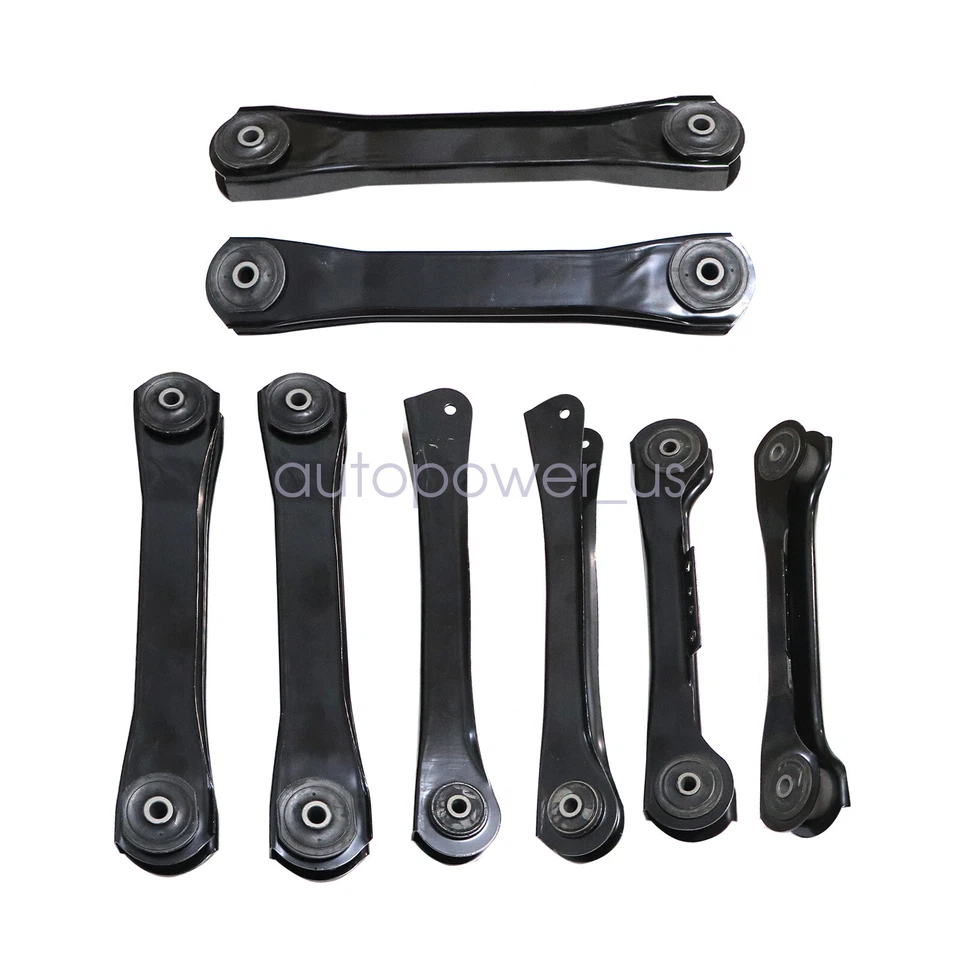 Brazos de control inferiores y superiores delanteros y traseros de 8 piezas para Jeep TJ Wrangler 1997-2006 Foto 3 de 4