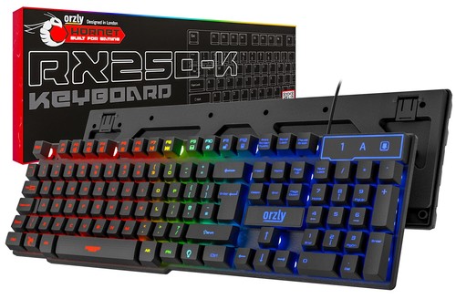 Orzly Gaming Keyboard RGB USB Wired Rainbow Keyboards Designed for PC Gamers, - 第 8/8 張圖片