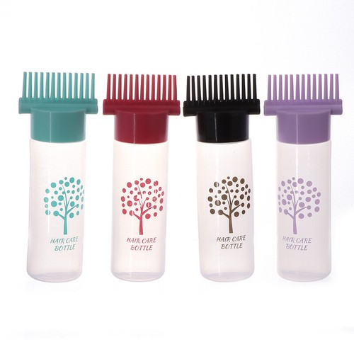 180ml Dyeing Shampoo Bottle Oil Dispensing Comb Hair Dye Applicator