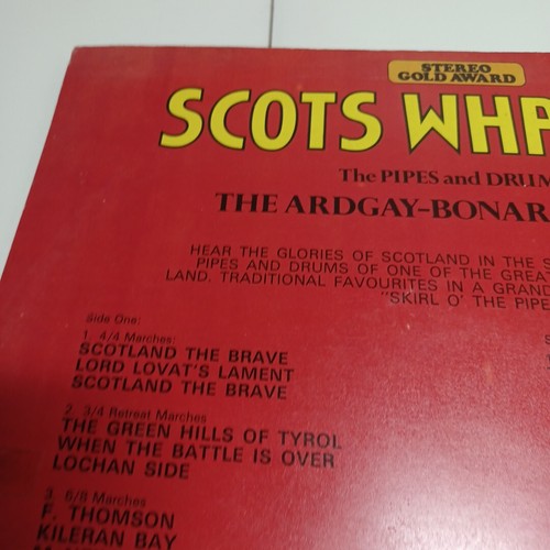 SCOTS WHA! HAE The PIPES and DRUMS THE ARDGAY-BONAR PIPE BAND VINYL RECORD - Picture 9 of 12