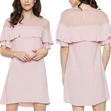  SALE NWT Party Celebration Cute Sugar Lips"Anastasia"Capelet Pale Pink Dress M