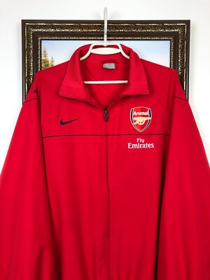 Vintage Nike Arsenal Football Jacket Soccer Track Top Mens Gunners